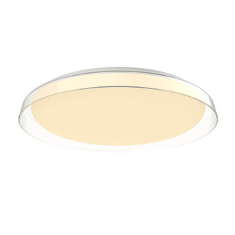 Flush Mounts Glass Down by Kuzco Lighting ( 347 | FM43121-CL-5CCT Hampton ) 