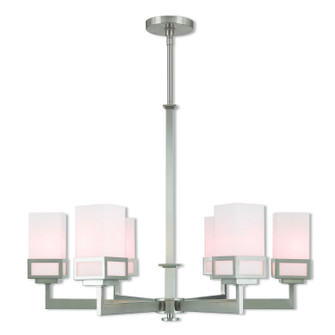 Mid. Chandeliers Glass Up by Livex Lighting ( 107 | 40196-91 Harding ) 