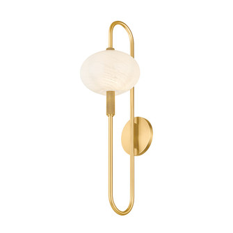 Sconces Single Glass by Mitzi ( 428 | H896101-AGB Delphine ) 