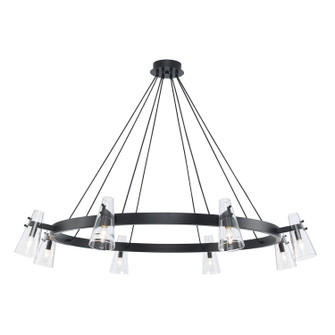 Large Chandeliers Glass Shade by Trans Globe Imports ( 110 | 11678 BK LuminaGlow ) 