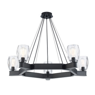 Large Chandeliers Glass Shade by Trans Globe Imports ( 110 | 11685 BK Harmony Hills ) 