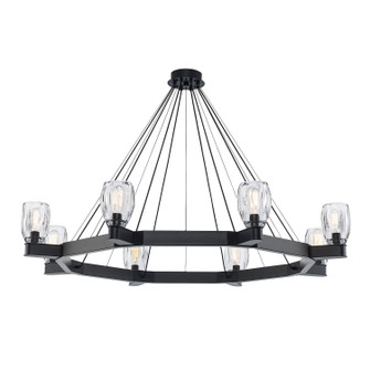 Large Chandeliers Glass Shade by Trans Globe Imports ( 110 | 11688 BK Harmony Hills ) 