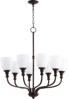 Mid. Chandeliers Glass Up by Quorum ( 19 | 6811-8-86 Richmond ) 