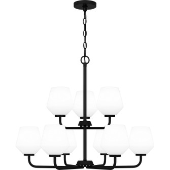 Mid. Chandeliers Glass Up by Quoizel ( 10 | NIE5028MBK Nielson ) 