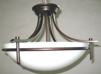 Semi-Flush Mts. Bowl Style by Trans Globe Imports ( 110 | 8172 ROB Vitalian ) 