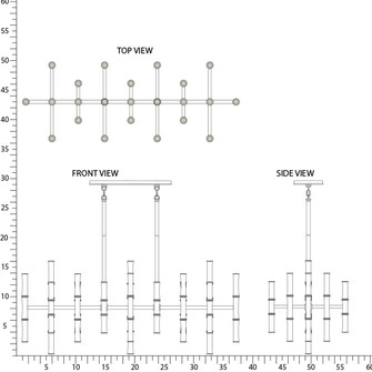 Linear/Island 4 Light + by Robert Abbey ( 165 | MDY78 Kane ) 