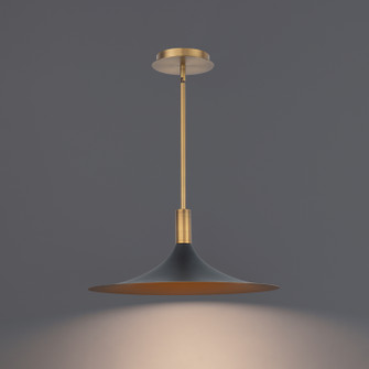 Pendants Metal Shade by W.A.C. Lighting ( 34 | PD-97218-BK/GO/AB Cochere ) 