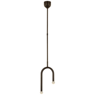 Mini Pendants Glass Down by Visual Comfort Signature ( 268 | KW 5590BZ-ECG Rousseau ) 