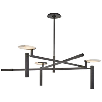 Large Chandeliers Geometric/Linear by Visual Comfort Signature ( 268 | KW 5602BZ-ALB Melange ) 