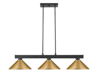 Linear/Island 3 Light Bar by Z-Lite ( 224 | 152MB-MSG Cobalt ) 