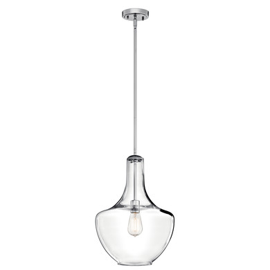 Pendants Glass Down by Kichler ( 12 | 42046CH Everly ) 