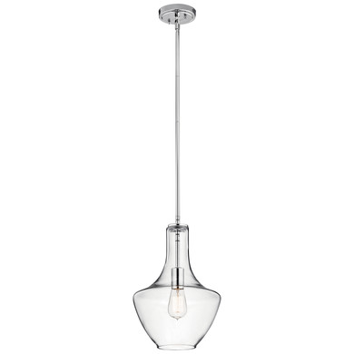 Mini Pendants Glass Down by Kichler ( 12 | 42141CHCLR Everly ) 