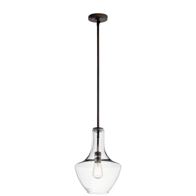 Mini Pendants Glass Down by Kichler ( 12 | 42141OZCLR Everly ) 