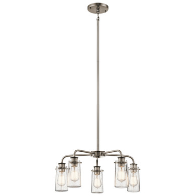 Mid. Chandeliers Glass Down by Kichler ( 12 | 43058CLP Braelyn ) 