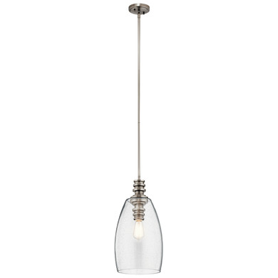 Mini Pendants Glass Down by Kichler ( 12 | 43090CLP Lakum ) 