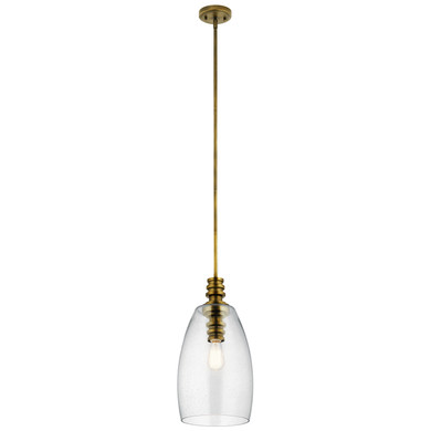 Mini Pendants Glass Down by Kichler ( 12 | 43090NBR Lakum ) 