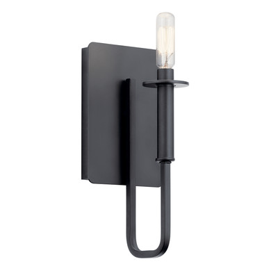 Sconces Single Candle by Kichler ( 12 | 43363BK Alden ) 