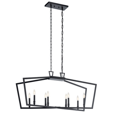 Linear/Island 4 Light + by Kichler ( 12 | 43494BK Abbotswell ) 