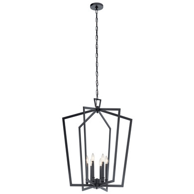 Foyer/Hall Lanterns Open Frame by Kichler ( 12 | 43495BK Abbotswell ) 