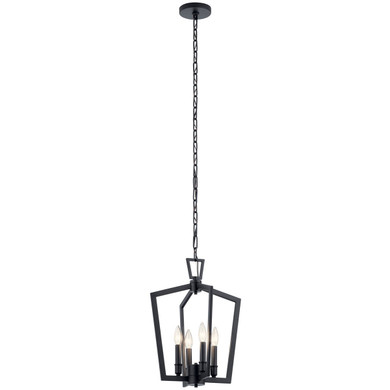 Foyer/Hall Lanterns Open Frame by Kichler ( 12 | 43498BK Abbotswell ) 