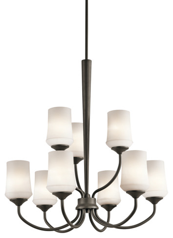 Mid. Chandeliers Glass Up by Kichler ( 12 | 43666OZ Aubrey ) 