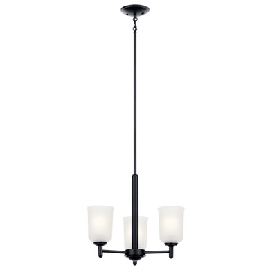 Mini Chandeliers Glass Shade by Kichler ( 12 | 43670BK Shailene ) 