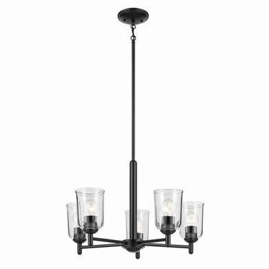 Mid. Chandeliers Glass Up by Kichler ( 12 | 43671BKCLR Shailene ) 