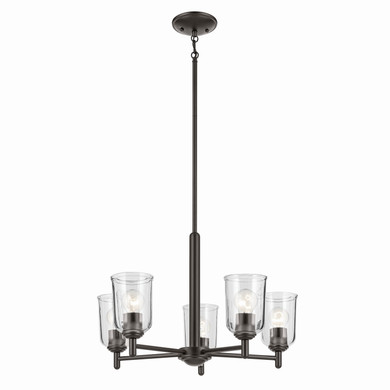 Mid. Chandeliers Glass Up by Kichler ( 12 | 43671OZCLR Shailene ) 