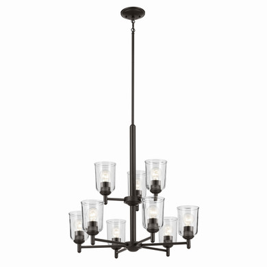 Mid. Chandeliers Glass Up by Kichler ( 12 | 43672OZCLR Shailene ) 