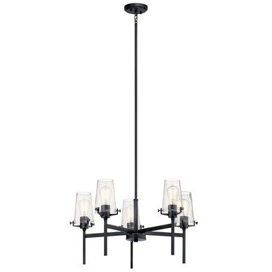 Mid. Chandeliers Glass Up by Kichler ( 12 | 43694BK Alton ) 