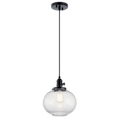 Mini Pendants Glass Down by Kichler ( 12 | 43852BK Avery ) 