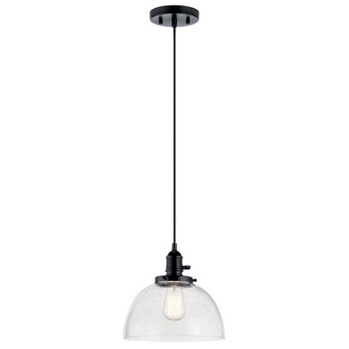 Mini Pendants Glass Down by Kichler ( 12 | 43853BK Avery ) 
