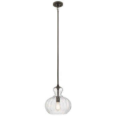 Mini Pendants Glass Down by Kichler ( 12 | 43955OZ Riviera ) 