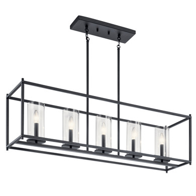 Linear/Island 4 Light + by Kichler ( 12 | 43995BK Crosby ) 