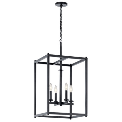 Foyer/Hall Lanterns Open Frame by Kichler ( 12 | 43998BK Crosby ) 