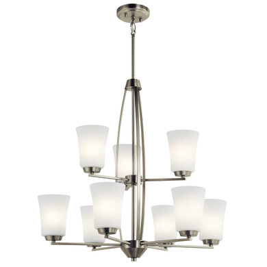 Mid. Chandeliers Glass Up by Kichler ( 12 | 44052NI Tao ) 