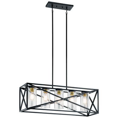 Linear/Island 4 Light + by Kichler ( 12 | 44081BK Moorgate ) 