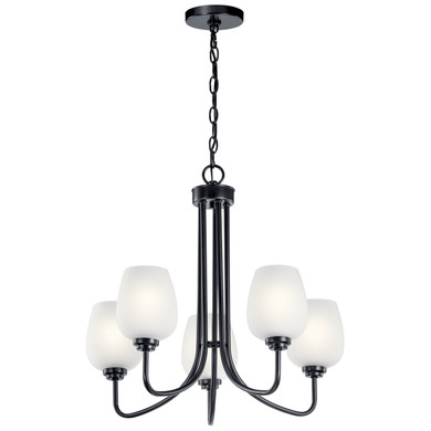 Mid. Chandeliers Glass Up by Kichler ( 12 | 44377BK Valserrano ) 