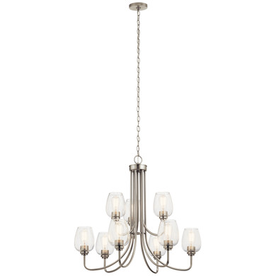 Mid. Chandeliers Glass Up by Kichler ( 12 | 44378NICS Valserrano ) 