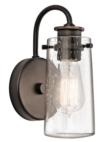 Sconces Single Glass by Kichler ( 12 | 45457OZ Braelyn ) 