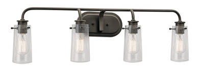 Bathroom Fixtures Four Lights by Kichler ( 12 | 45460OZ Braelyn ) 