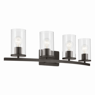 Bathroom Fixtures Four Lights by Kichler ( 12 | 45498OZCLR Crosby ) 