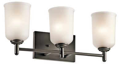 Bathroom Fixtures Three Lights by Kichler ( 12 | 45574OZ Shailene ) 