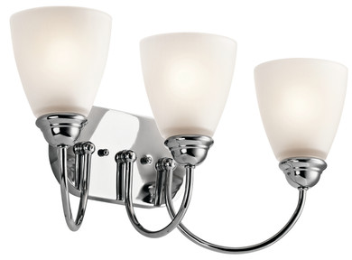 Bathroom Fixtures Three Lights by Kichler ( 12 | 45639CH Jolie ) 