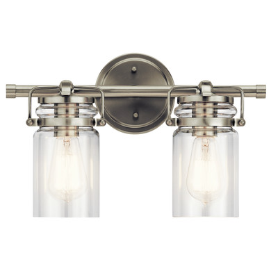 Bathroom Fixtures Two Lights by Kichler ( 12 | 45688NI Brinley ) 