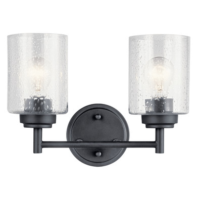 Bathroom Fixtures Two Lights by Kichler ( 12 | 45885BK Winslow ) 