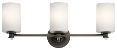 Bathroom Fixtures Three Lights by Kichler ( 12 | 45923OZ Joelson ) 