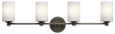 Bathroom Fixtures Four Lights by Kichler ( 12 | 45924OZ Joelson ) 