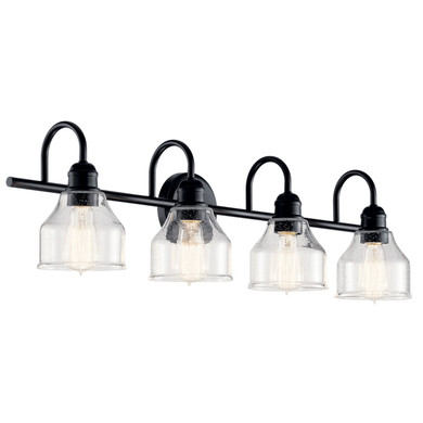 Bathroom Fixtures Four Lights by Kichler ( 12 | 45974BK Avery ) 
