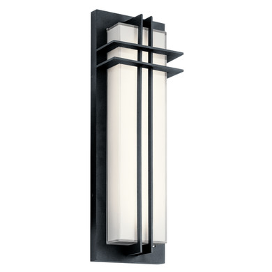 Exterior Wall Mt./Flush by Kichler ( 12 | 49298BKTLED Manhattan ) 